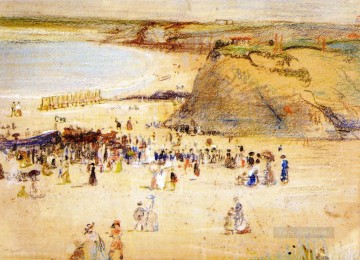 La playa de Newquay Pinturas al óleo
